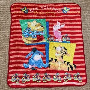 Vintage Disney Winnie the Pooh Plush Blanket Fleece Throw 50" x 44" Providencia